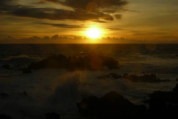 Easter Island sunset