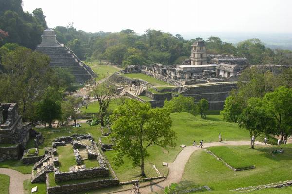 A view of Palenque. It was hot.