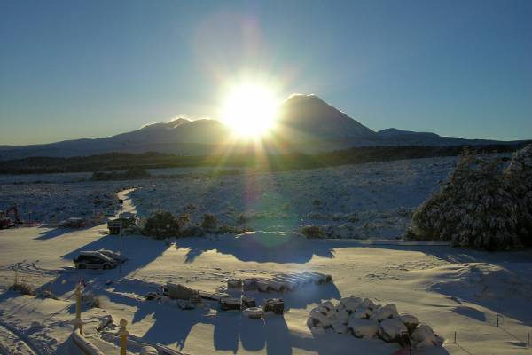 Sunrise over Mount Ngauruhoe