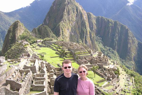 Claire and Mikey in Machu Picchu